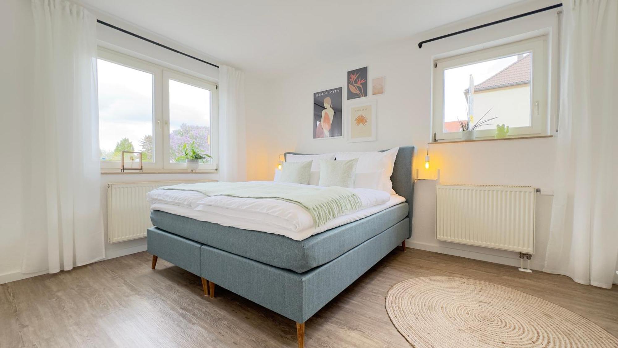 Fewo Am Park - 4P, Boxspringbett, Balkon, Smarttv, Gesundbrunnen, Familienfreundlich Halle  Exterior photo